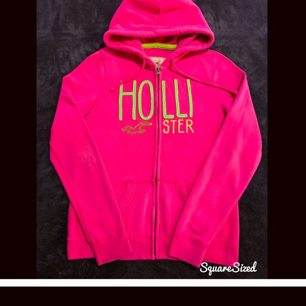 Hot Pink HOLLISTER Full-Zip Hoodie, Large